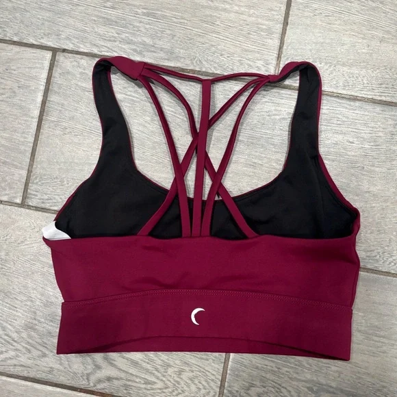 Zyia Women's Burgundy Sports Bra Size Small - Picture 2 of 3